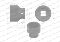 Nasadka udarowa sześciokątna 3/4". 42 mm. CrMo. DIN 3129. Waryński-69795