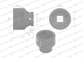 Nasadka udarowa sześciokątna 3/4". 46 mm. CrMo. DIN 3129. Waryński-69807
