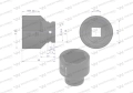 Nasadka udarowa sześciokątna 3/4". 48 mm. CrMo. DIN 3129. Waryński-69813