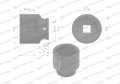 Nasadka udarowa sześciokątna 3/4". 52 mm. CrMo. DIN 3129. Waryński-69825