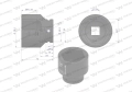 Nasadka udarowa sześciokątna 3/4". 54 mm. CrMo. DIN 3129. Waryński-69831