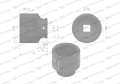 Nasadka udarowa sześciokątna 3/4". 56 mm. CrMo. DIN 3129. Waryński-69837