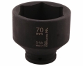 Nasadka udarowa sześciokątna 3/4". 70 mm. CrMo. DIN 3129. Waryński-69781