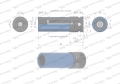 Nasadka udarowa 1/2 z magnesem do felg aluminiowych. 17mm. Waryński-70446