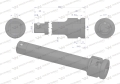 Przedłużka do nasadek udarowych 1" 250mm. CrMo. Waryński-87499