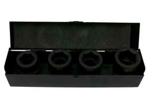 Zestaw nasadek udarowych  1"  4 cz. 27. 32. 33. 36 mm ze stali CrMo  DIN 3129 Waryński