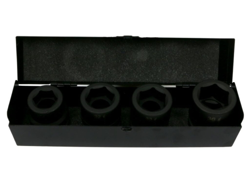 Zestaw nasadek udarowych  1"  4 cz. 27. 32. 33. 36 mm ze stali CrMo  DIN 3129 Waryński-73794