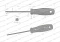 Wkrętak T20. 100 mm. stal SVCM. Waryński-68779