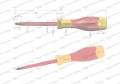 Wkrętak PH2 100 mm izolowany VDE stal S2, Waryński-69703
