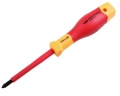 Wkrętak PH1*80mm. izolowany. VDE. stal S2, Waryński-70549