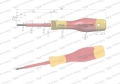 Wkrętak PH0 60 mm izolowany VDE stal S2 Waryński-69707