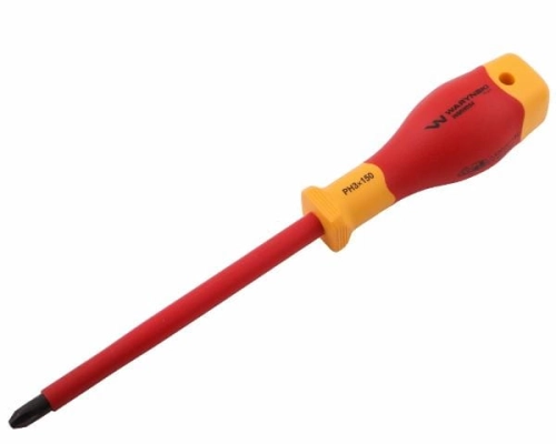 Wkrętak PH3 150 mm izolowany VDE stal S2, Waryński-69714