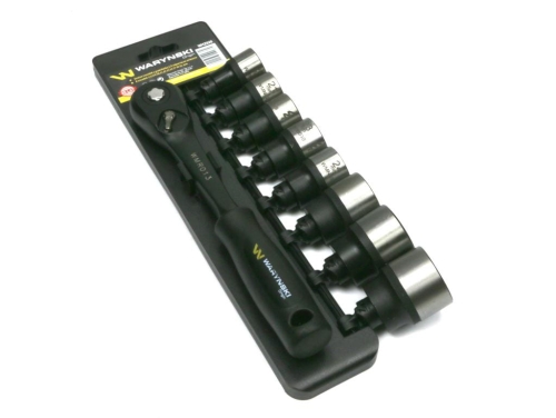 Zestaw L nasadek 1/2 z grzechotką   20 21 22 23 24 27 30 32  mm  9 el Waryński-78017