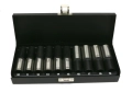 Zestaw nasadek przedłużanych 1/2  CrV 10, 11, 12, 13, 14, 15, 16, 17, 18, 19  w kasecie 10 el Waryński-77950