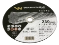 Tarcza do cięcia metalu 230 x1.9 x22.23 mm Waryński (sprzedawane po 5 szt w op 5 szt)-80149