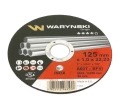Tarcza do cięciai inoxu 125 x1.0 x22.23 mm Waryński (sprzedawane po 5 szt po 5 szt)-80153