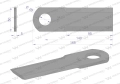 Nóż, obrotowy rozdrabniacz słomy sieczkarnia gładki 165x50x5mm otwór 25 zastosowanie DS175 WARYŃSKI, Waryński-122130