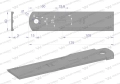 Nóż, stały rozdrabniacz słomy sieczkarnia 175x40x3mm otwór 10 zastosowanie 1322233C2 525115 Dronningborg Case MF WARYŃSKI, Waryński-122114
