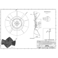 Talerz zębaty 510 mm, 4 otworowy, grubość 5 mm typ SKF CROSS CUTTER 208022-122754
