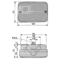 LAMPA TYLNA MASSEY FERGUSON 333, 334V, 340, 342, 350, 352, 353, 353LX, 353S, 354AP, 354AQ, 354F, 3309227M91 04422052 , 1682738M91 , 6005000952