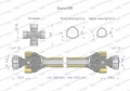 Wał, przegubowo-teleskopowy 1660-2400mm 1240Nm Z6 - 1 3/4 z dwóch stronCE 2020 seria 8R, Waryński-123212