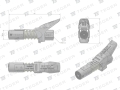 Precyzyjna czteroszczękowa końcówka węża smarownicy z dźwignią oraz blokadą M10x1 TEGER-86775