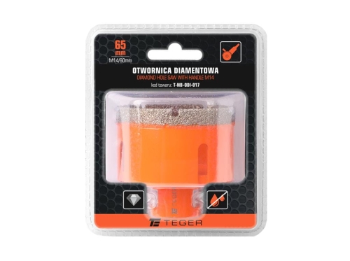 Otwornica diamentowa z uchwytem M14/65 mm / TEGER-96839