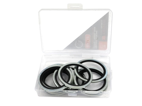 Podkładka metalowo gumowa z prowadzeniem BSP 1.1/2" TEGER ( sprzedawane po 10 )-122203