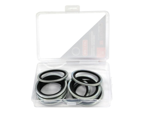 Podkładka metalowo gumowa z prowadzeniem BSP 1.1/4" TEGER ( sprzedawane po 10 )-122205