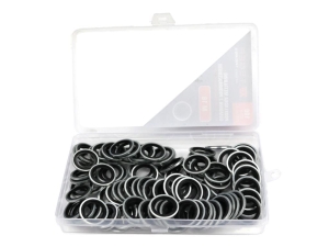 Podkładka metalowo gumowa z prowadzeniem M18 TEGER ( sprzedawane po 100 )