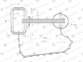 Sworzeń zaczepu z zawleczką i łańcuchem 12.7x92.5x127 TEGER-123047