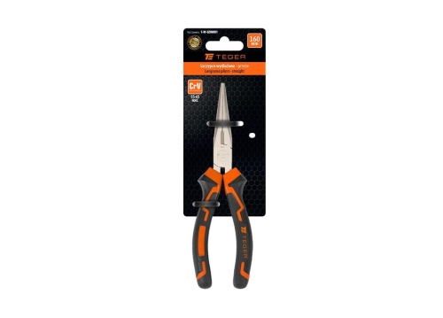 Szczypce wydłużone  - proste 160 mm / TEGER-89735