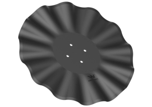 Talerz, prosty falowany 560 mocowanie 4/98 grubość 5 mm stal borowa, Waryński