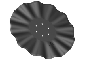 Talerz, prosty falowany 560 mocowanie 6/120 grubość 5 mm stal borowa, Waryński