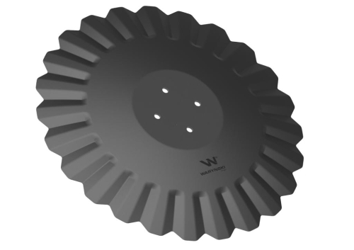 Talerz, tłoczony fi 560 mocowanie 4/98 grubość 5 mm stal borowa, Waryński-123397
