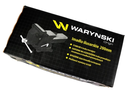 Imadło ślusarskie przemysłowe z żeliwa sferoidalnego obrotowe 200 mm Waryński-123440