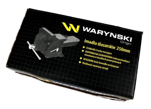 Imadło ślusarskie przemysłowe z żeliwa sferoidalnego obrotowe 250 mm Waryński-123447