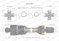 Wał, przegubowo-teleskopowy 1460-2100mm 1240Nm szerokokątny z drugiej strony sprzęgło zapadkowe 1700Nm CE 2020 seria 8R, Waryński-123630