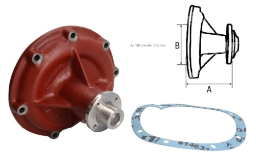 POMPA WODY CASE 885, 885XL, 395, 495, 495XL, 595, 595XL, 695, 695XL, 795, 795XL, 895, 895XL, 454, 474, 574, 674, Hydro85 3132739R93, 3132739R94, 3136053R92, 3136053R93