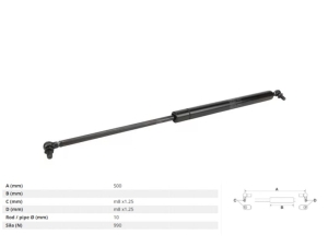  SIŁOWNIK GAZOWY MASKI CASE  JX60, JX70, JX80, JX90, JX95  NEW HOLLAND  TD5010, TD5020, TD5030, TD5040, TD5050 87685172 