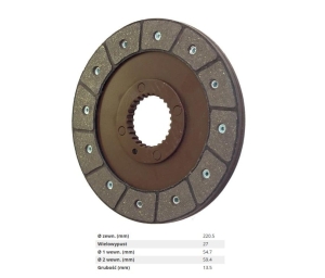 TARCZA HAMULCOWA MASSEY FERGUSON 135, 165, 168, 178, 185, 188, 1080, 1200, 595 (1044526M2, 1805980M1, 3609064M1, 3609079M1)