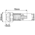 WŁĄCZNIK BLOKADY MECHANIZMU RÓŻNICOWEGO DEUTZ FAHR Agrocompact 3.90S, DX4.10, DX4.30, DX4.50, DX4.70, DX6.05, DX6.10, DX6.30, DX6.50, DX7.10