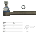 KOŃCÓWKA DRĄŻKA MASSEY FERGUSON 1007, 353, 353LX, 353S, 363, 363LX, 363S, 373, 373LX, 373S, 377, 383, 383LX, 383S, 387, 393, 393LX, 393S, 393TLX, 397, 397T, 3050, 3060, 3065, 3426336M1 3658001M91