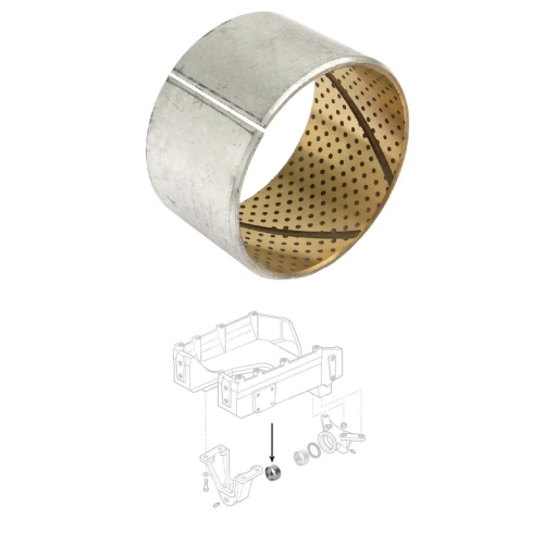 TULEJKA ZAWIESZENIA Ø 70x76x45mm MASSEY FERGUSON 3050, 3060, 3065, 3070, 3075, 3080, 3085, 3090, 3095, 6110, 6120, 6130, 6140, 6150, 6160, 6170, 6180, 3387822M1 3530244M