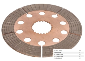 TARCZA HAMULCOWA NEW HOLLAND TS80 TS90 TS100 TS110 TS115 (81871502, 83956599, 83989830, E9NN2A097BA)