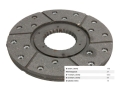 TARCZA HAMULCOWA MASSEY FERGUSON 133, 135, 140, 145, 152, 155, 165, 175, 178, 1080, 1104, 65, 765, 865, (1021314M91, 1753117M91, 1810335M91, 3910276M91)