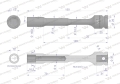 Nasadka udarowa 1/2", sześciokątna slim przelotowa ze stali CrMo 12mm długość 150 mm, stosowane w mechanice do kluczy udarowych, Waryński-124428
