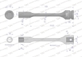 Nasadka udarowa 1/2", sześciokątna slim ze stali CrMo 10mm długość 150 mm, stosowane w mechanice do kluczy udarowych, Waryński-124470