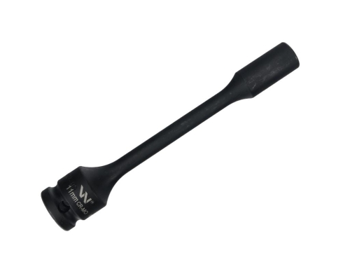 Nasadka udarowa 1/2", sześciokątna slim ze stali CrMo 11mm długość 150 mm, stosowane w mechanice do kluczy udarowych, Waryński-124445
