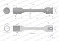 Nasadka udarowa 1/2", sześciokątna slim ze stali CrMo 16mm długość 150 mm, stosowane w mechanice do kluczy udarowych, Waryński-124464